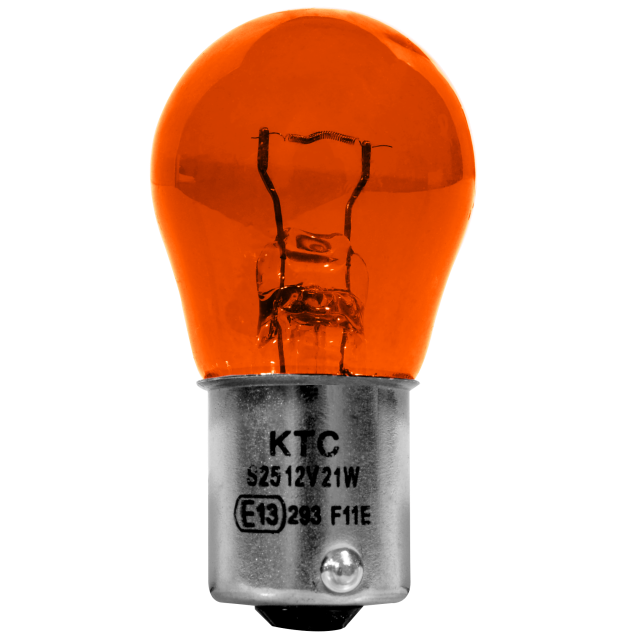 BOMBILLO (CAJAX10) 12V 1141 21W S25 BA15S LUZ DIRECCIONAL AMBAR DELANTERA Y TRASERA