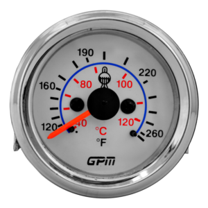 Medidor temperatura mecanico guaya 144 t. blanco-aro cromado gpm