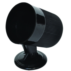 Soporte medidor sobreponer 1p negro plastico 2"