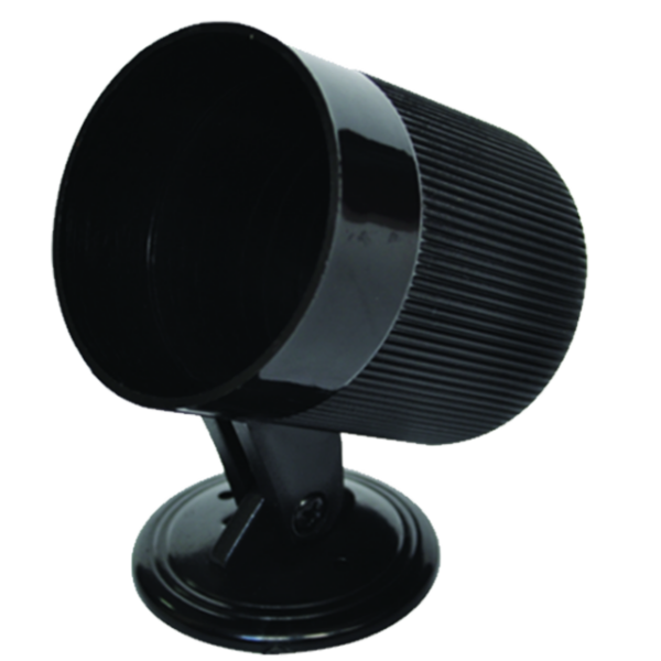 Soporte medidor sobreponer 1p negro plastico 2"
