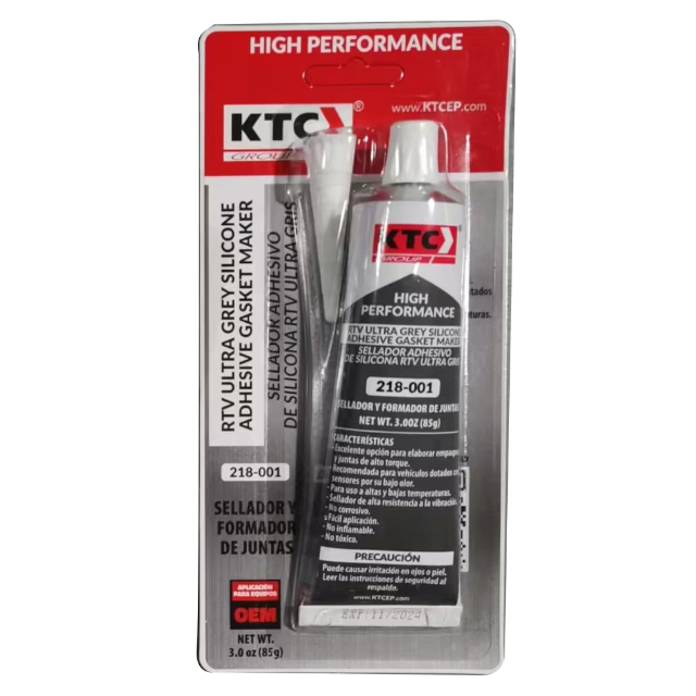 Sellador adhesivo de silicona ultra grey - rtv 85gr blister-proteccion sensores (5699)