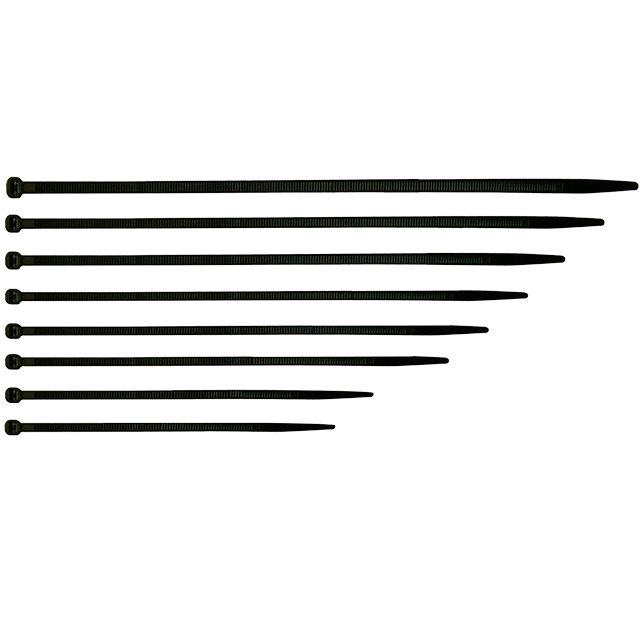 ABRAZADERA (BOLSAX100) PLASTICA NEGRA 102X2.5MM