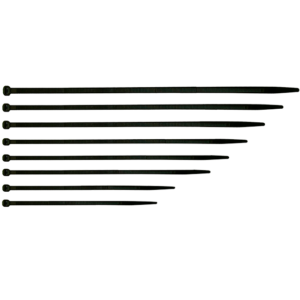 ABRAZADERA (BOLSAX100) PLASTICA NEGRA 250X3.6MM