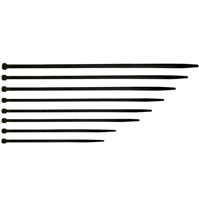 ABRAZADERA (BOLSAX100) PLASTICA NEGRA 702X9MM