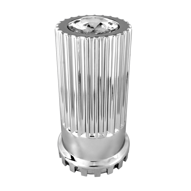 TAPA TUERCA CROMADA PUNTA PLANA ABS 357 CON_BORDE (PRESION) 41mm 1PC