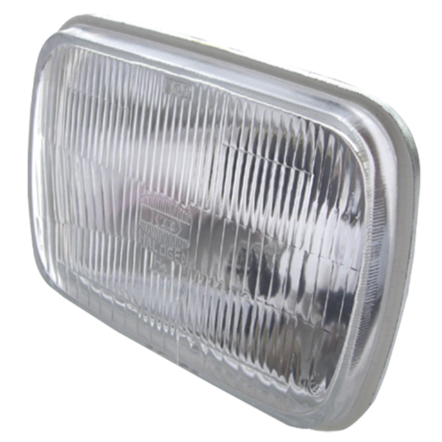 LAMPARA OPTICA RECTANGULAR 8”X6” CON REFLECTOR DE METAL