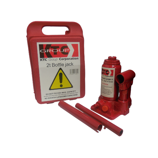 GATO BOTELLA 02 TON 148-278mm ESTUCHE PLASTICO