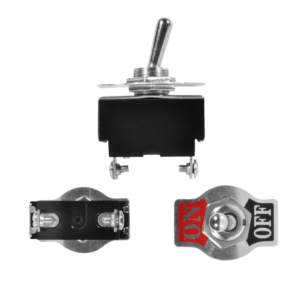 SWITCH (CAJAX10) 1 GOLPE 2P SPST ON-OFF CODILLO METALICO 12V-20AMP