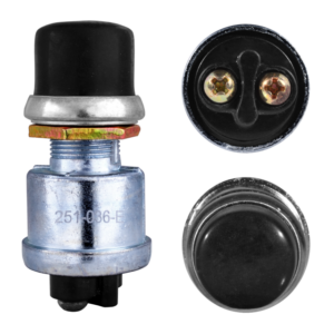 SWITCH STARTER 2P SPST (ON)-OFF NEGRO 12V-60AMP 16MM (24360)
