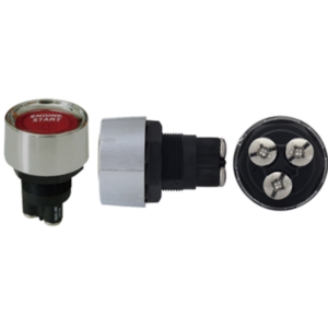 SWITCH STARTER 3P (ON)-OFF PILOTO LED ROJO 50A 12V (O22) - HEAVY DUTY
