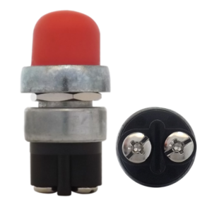 SWITCH STARTER 2P SPST (ON)-OFF ROJO 12V-60AMP (O16MM) (24360
