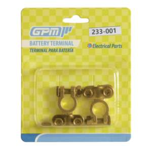 TERMINAL BATERIA 13MM ZINC DORADO 65G SET 2PCS HYUNDAI-KIA-RENAULT-HONDA- EMPAQUE BLISTER