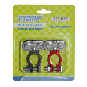 TERMINAL BATERIA 18MM ZINC ROJO Y NEGRO 115G SET 2PCS- EMPAQUE BLISTER