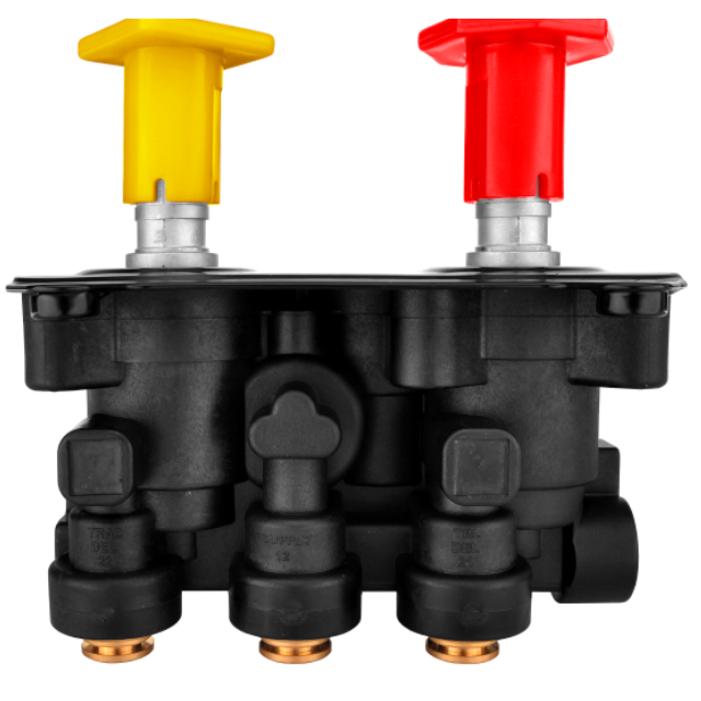 VALVULA PARQUEO DOBLE MV-3 BOTON CON ACOPLES