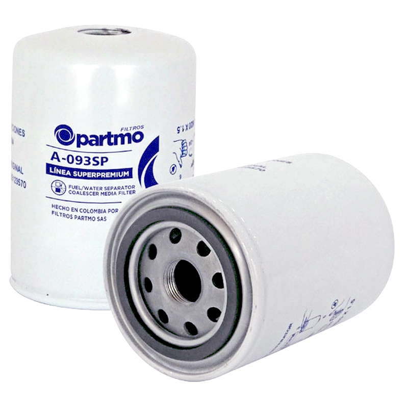 FILTRO SEPARADOR AGUA COMBUSTIBLE CON DRENAJE, ENROSCABLE HALLA, HITACHI, KIA MOTORS, KOMATSU, TCM