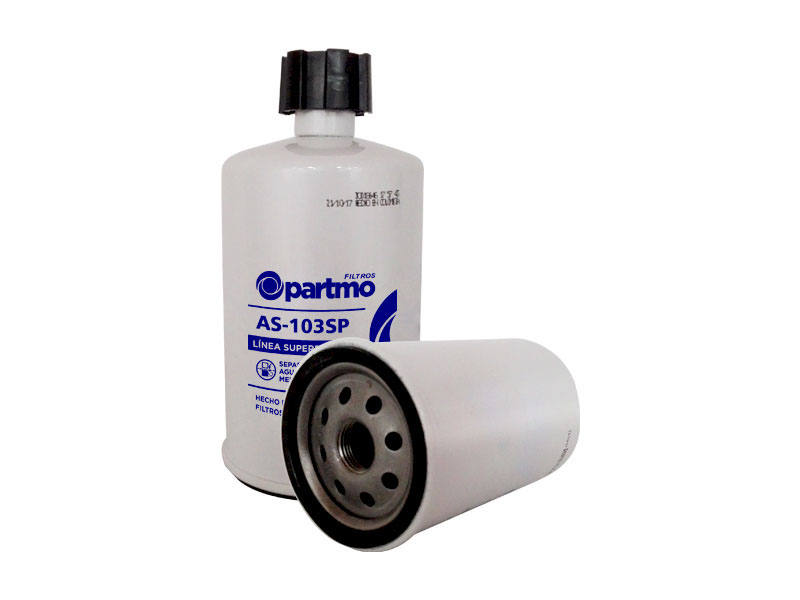 FILTRO SEPARADOR AGUA COMBUSTIBLE CON DRENAJE, ENROSCABLE FAW, JAC