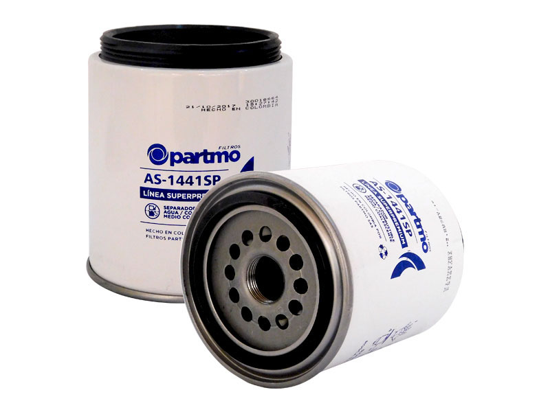 FILTRO SEPARADOR AGUA COMBUSTIBLE CON VASO VISOR, ENROSCABLE