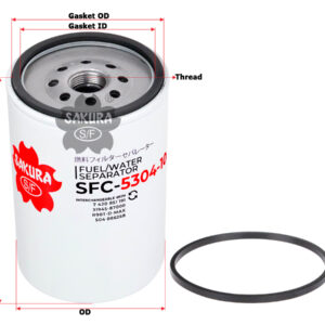 FILTRO SEPARARADOR DE AGUA DEL COMBUSTIBLE  HYUNDAI COUNTY HD78D HD65D MERCEDES DEUTZ 04291642 BOMAG VOLVO IVECO DOOSAN  ALLIANCE  ABPN122R50418 RACOR S3226P FREIGHTLINER CL120 COLUMBIA M2 10