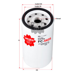 FILTRO SEPARADOR  COMBUSTIBLE ALTA EFICIENCIA 10 MICRAS KOMATSU 600-319-5610 6003195612 6003195610