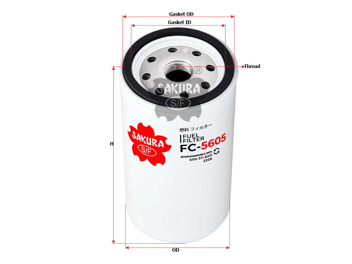 FILTRO DE COMBUSTIBLE PRIMARIO, ENROSCABLE