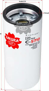 FILTRO DE ACEITE FLUJO COMPLETO, ENROSCABLE CASE/CASE IH, CUMMINS, DOOSAN, FOTON, FREIGHTLINER, GILLIG, HITACHI, HOLIDAY RAMBLER, HYSTER, INGERSOLL RAND, KAWASAKI, KENWORTH, KOMATSU, LIUGONG,
