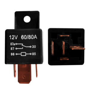 RELAY 12V 5P LUCES TIPO PESADO 60/80 AMP