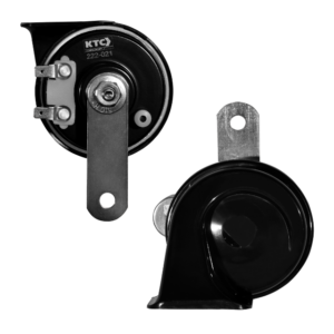 PITO 12V 80MM TIPO CORNETA NEGRO (JGOX2) 500HZ-420HZ -105-118dB