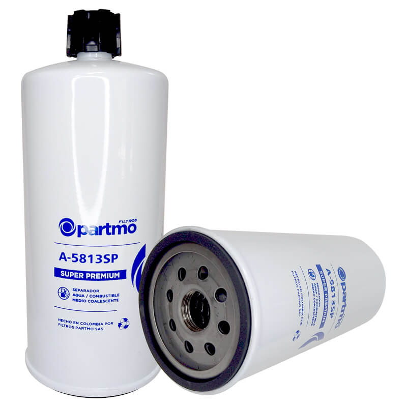 FILTRO SEPARADOR AGUA COMBUSTIBLE CON DRENAJE, ENROSCABLE
