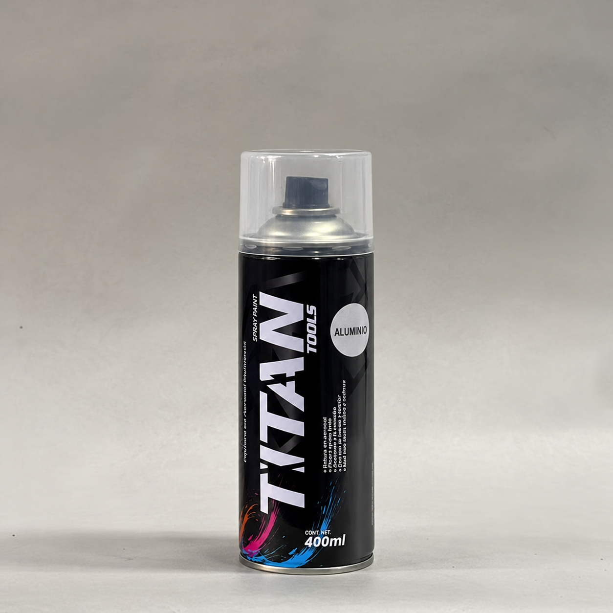 AEROSOL ALUMINIO ALTA TEMPERATURA 400 ML TITAN TOOLS