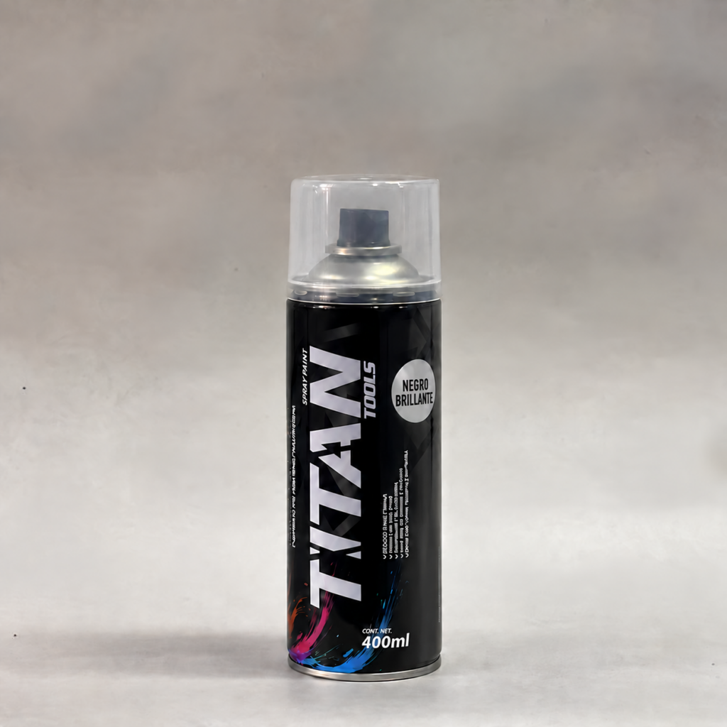 AEROSOL NEGRO BRILLANTE 400 ML TITAN TOOLS