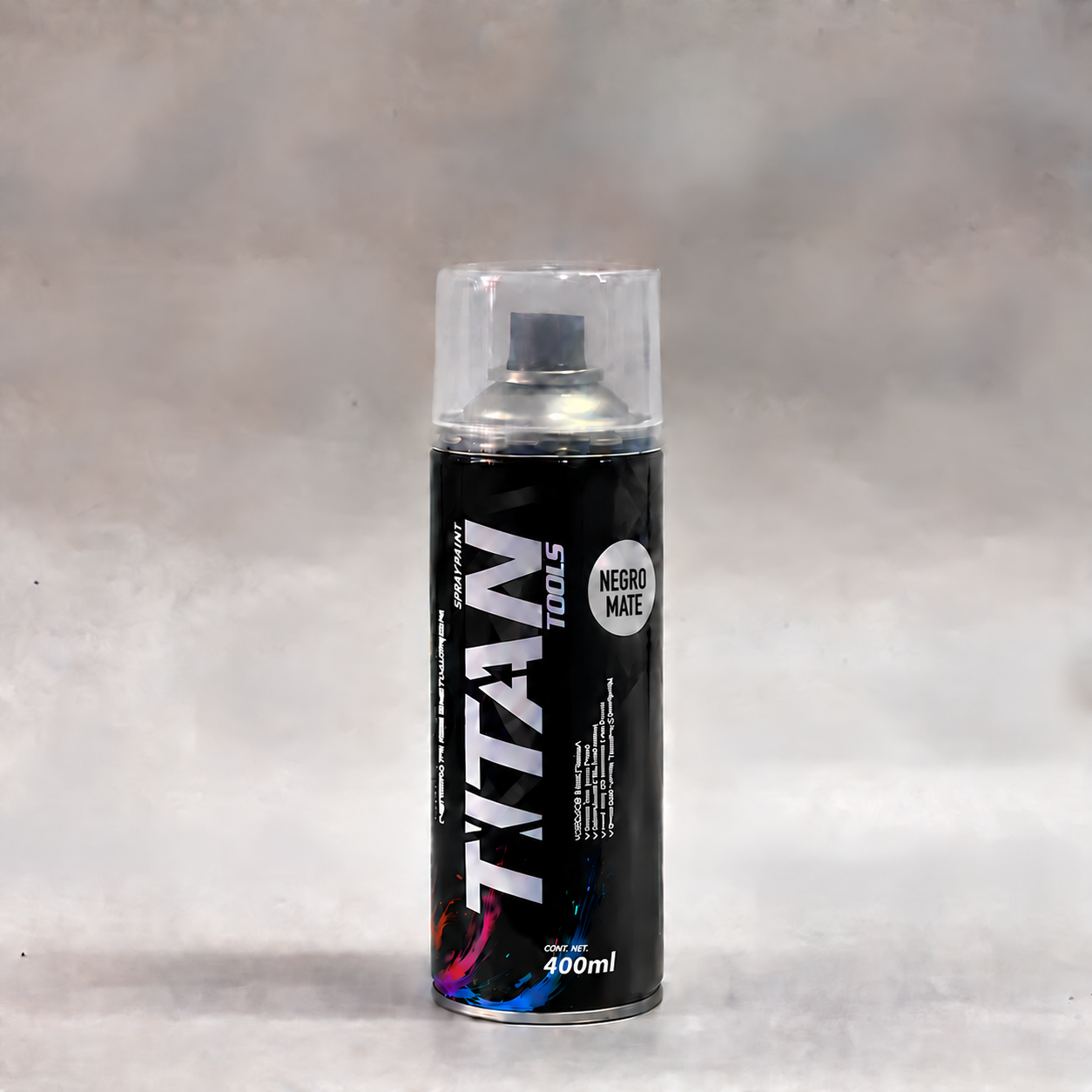 AEROSOL NEGRO MATE 400 ML TITANTOOLS